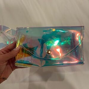 Holographic Clutch Bag